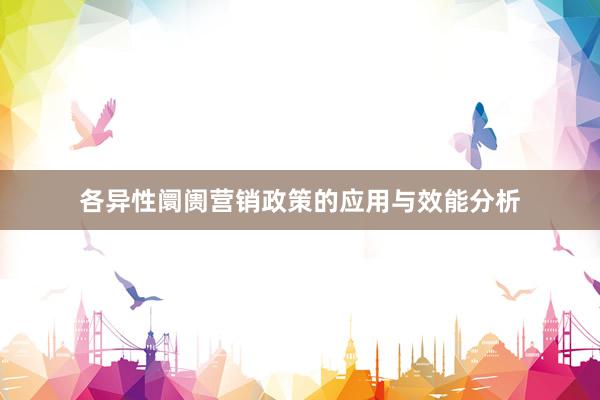 各异性阛阓营销政策的应用与效能分析